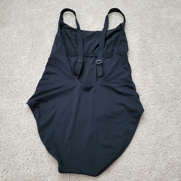 Athleta One Piece bathing suit size M black classic - Picture 2 of 5